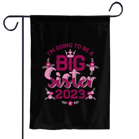 Big Sis 2023 - Big Sister Baby Family Birth Girl Garden Flags