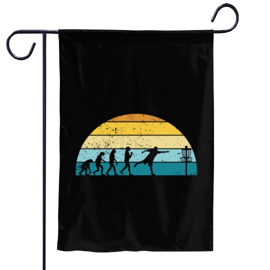 Disc Golf Disc Golfing Player Ultimate Frisbee Garden Flags