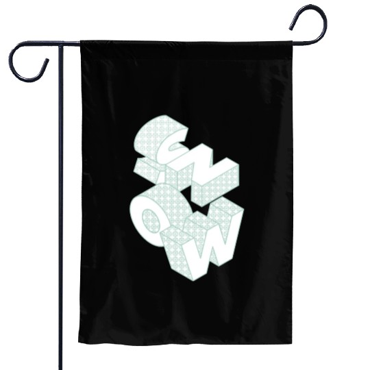 Snow Christmas Snowflake Gift idea Winter Letter Garden Flags