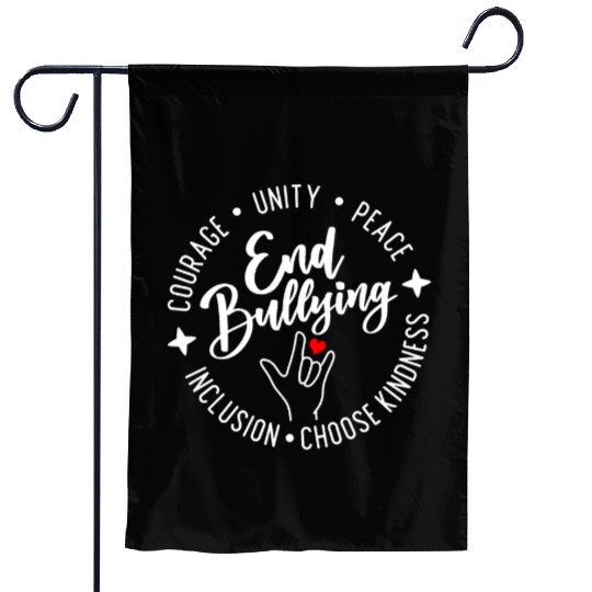 End Bullying. Choose Kindness. Unity. Peace. Garden Flags