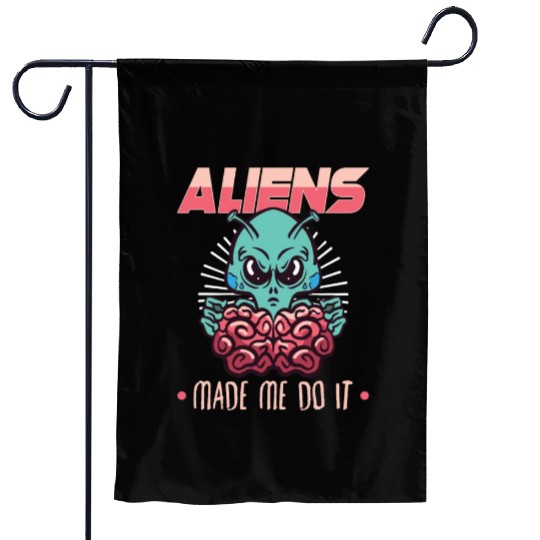 Alien Extraterrestrial Area 51 UFO Space Geek Gift Garden Flags