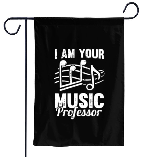 Music Teacher music nout Garden Flags
