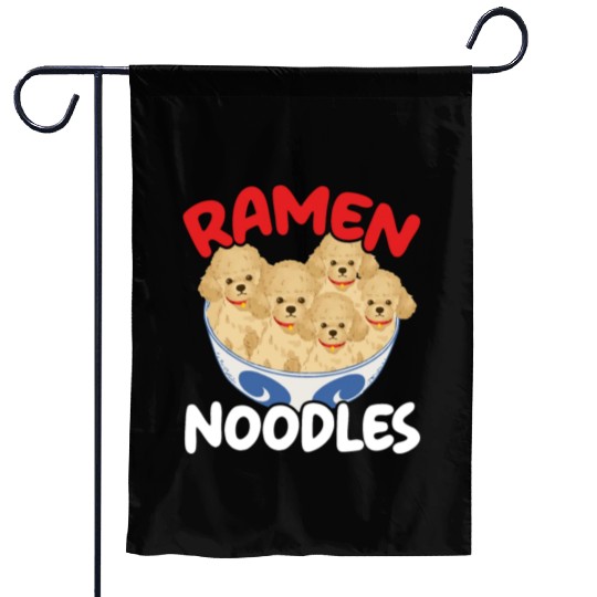 Ramen Doodles Goldendoodle Dog Lover Puppy Paw Garden Flags