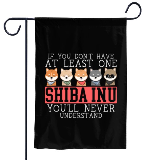 Shiba Inu Japanese Dog Lover Puppy Paw Love Garden Flags