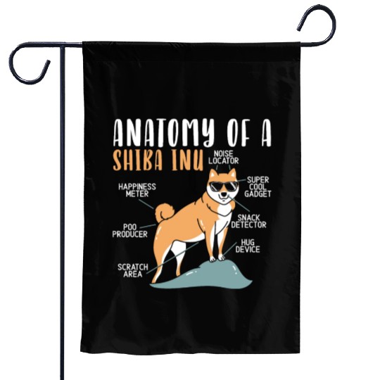 Shiba Inu Japanese Dog Lover Puppy Paw Love Garden Flags
