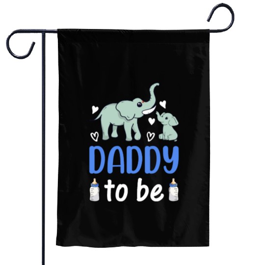 New Daddy Paternity New Dad - Elephant Daddy To Be Garden Flags