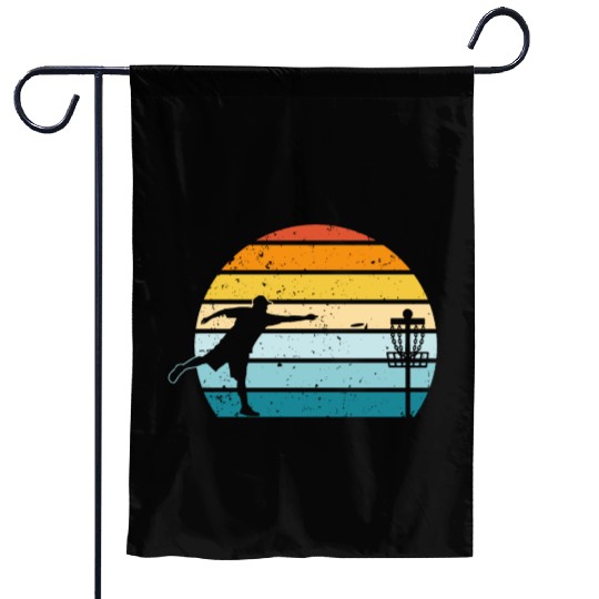 Disc Golf Disc Golfing Player Ultimate Frisbee Garden Flags