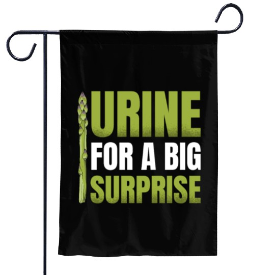 Urine For A Big Surprise Vegetable Vegan Asparagus Garden Flags