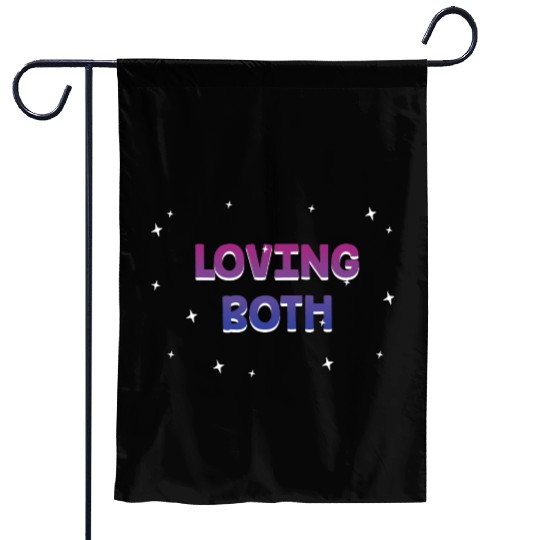 Loving Both Bisexual LGBTQ Bi Pride Gender Garden Flags