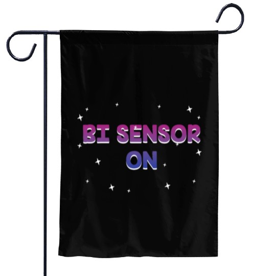 Bi Sensor On Bisexual Funny Bi Pride Humor LGBTQ Garden Flags
