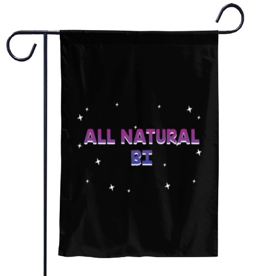 All Natural Bi LGBTQ Bisexual LGBT Bi Pride Garden Flags