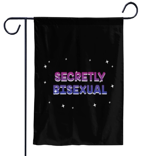 Secretly Bisexual Bi Introvert Bi Pride Garden Flags