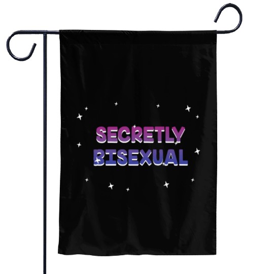 Secretly Bisexual Bi Introvert Bi Pride Garden Flags