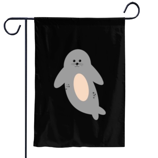 Cute seal Garden Flags