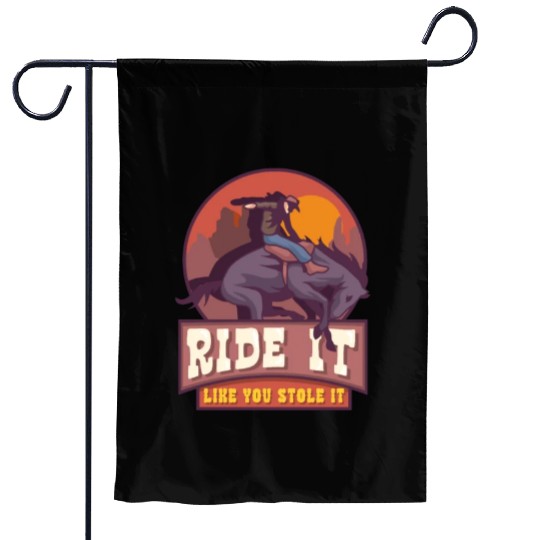 Rodeo Bull Riding Livestock Show Farmer Cattle Garden Flags