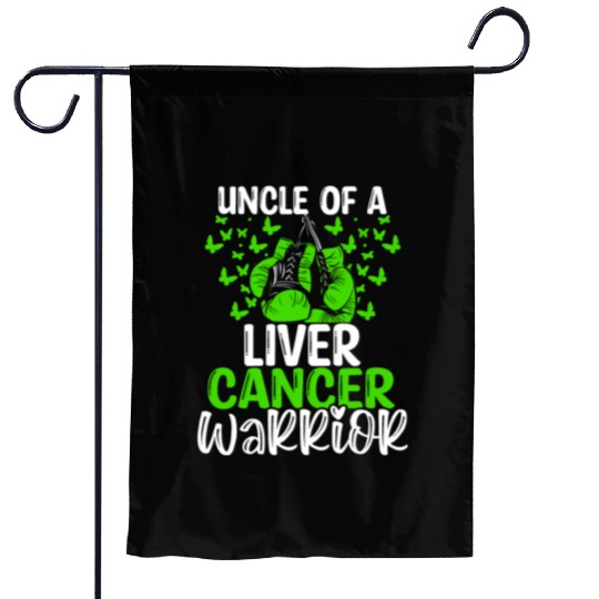 Liver Cancer Awareness Uncle Nephew Niece Garden Flags