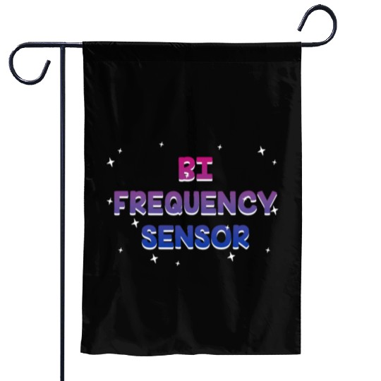 Bi Frequency Sensor Bisexual Pun Bi Pride Joke Garden Flags
