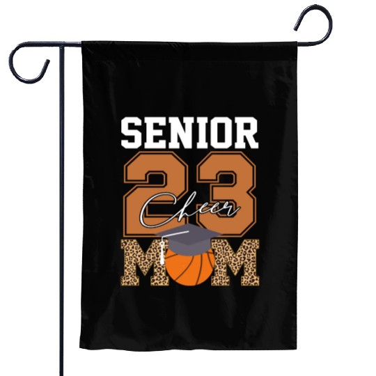 Senior Class Of 2023 Basketball Proud Cheer Mom Garden Flags