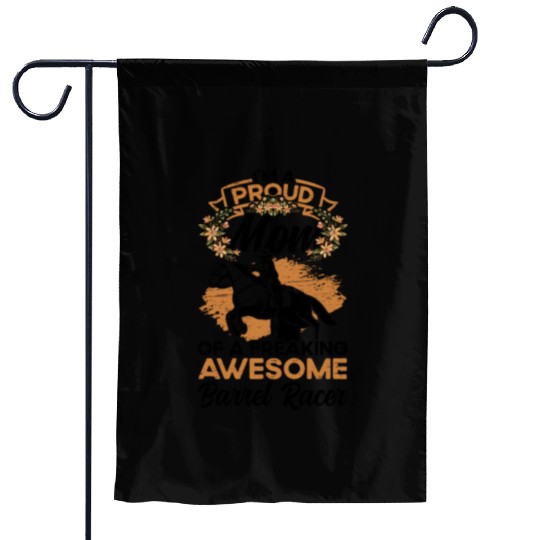 Barrel Racing Rodeo Equestrian Horse Barrel Racer Garden Flags