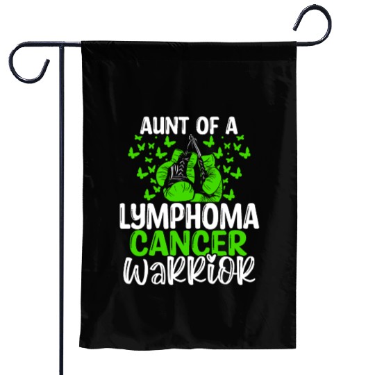 Lymphoma Cancer Awareness Aunt Nephew Niece Garden Flags