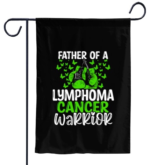 Lymphoma Cancer Awareness Dad Fathers Day Papa Garden Flags