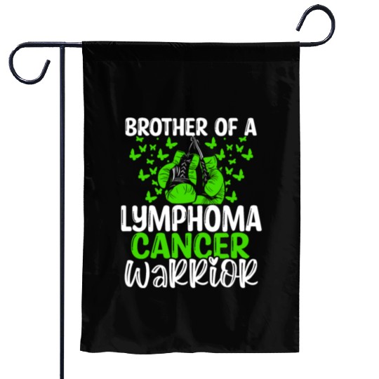 Lymphoma Cancer Awareness Brother Twins Sibling Garden Flags