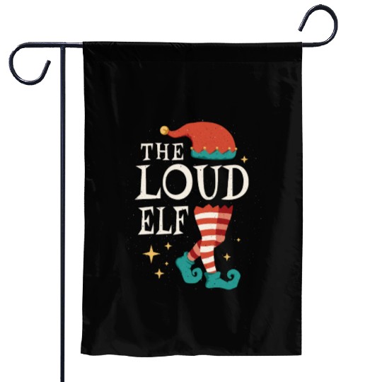 Loud Elf December Love Elf Christmas Garden Flags