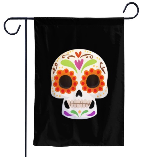 Day of the Dead Dia De Los Muertos Skull Gift Garden Flags