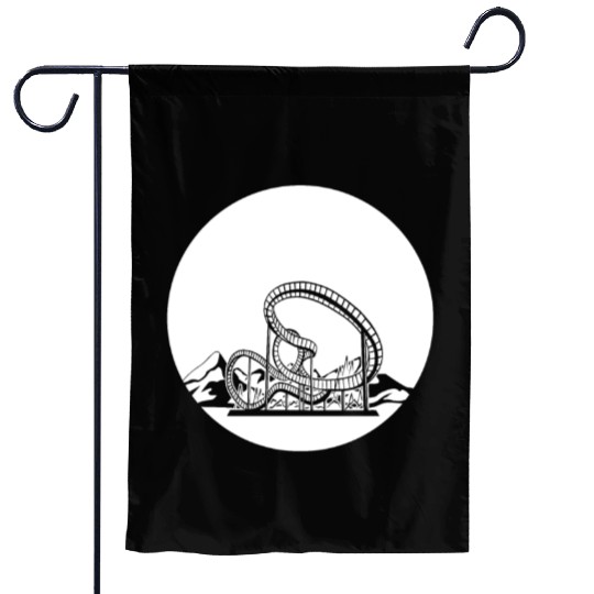 Roller Coaster Garden Flags