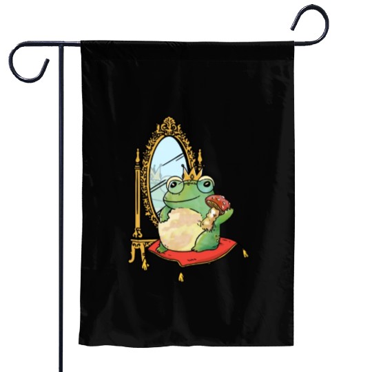 Classy Royalty Prince Toad Frog Amphibian Garden Flags