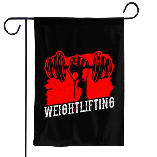 Weightlifting Lift Workout Gym Garden Flags