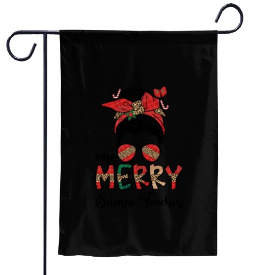 Science Teacher Christmas Science Teaching Xmas Garden Flags