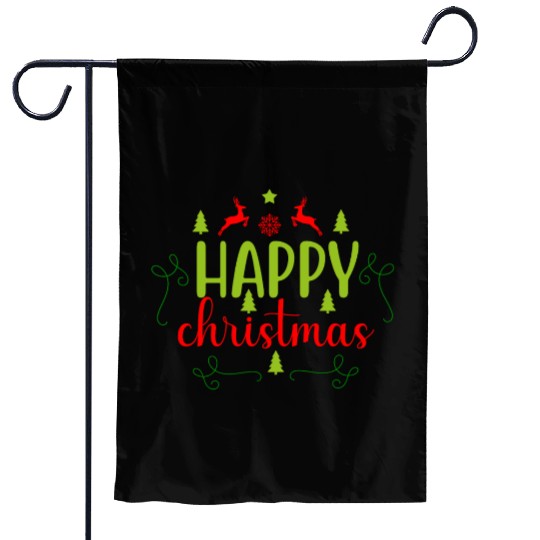 happy christmas-Garden Flags