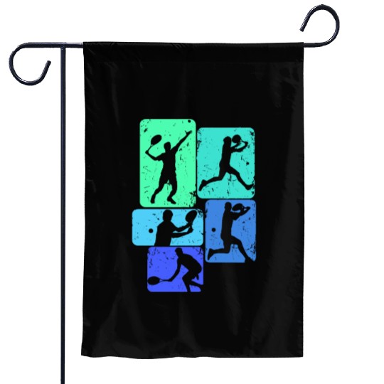 Tennis tennis player kids boys Garden Flags