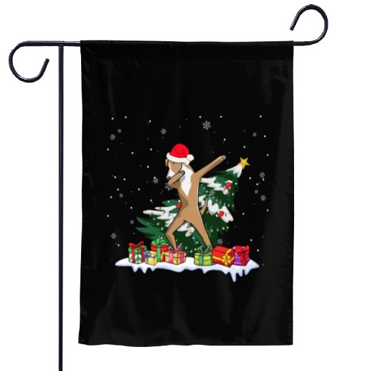 Great Dane Christmas Dabbing Santa Xmas Pajama Garden Flags