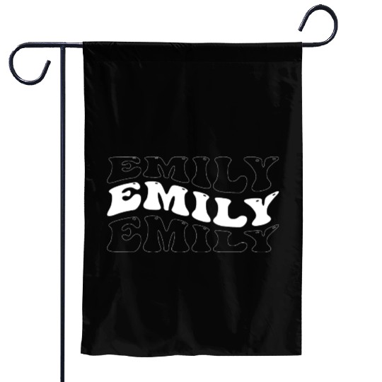 Funny Emily Groovy 4 Men Women Cool Emily Tie Dye Garden Flags
