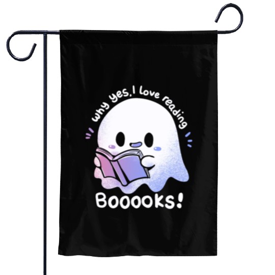 I Love Reading Booooks Garden Flags