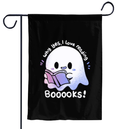 I Love Reading Booooks Garden Flags