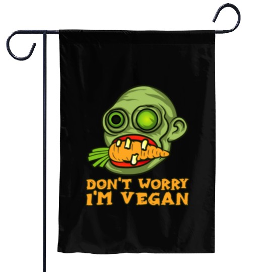 Vegan Halloween Zombie Costume Garden Flags