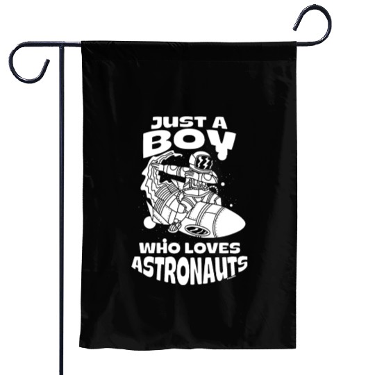Boy love astronauts Garden Flags