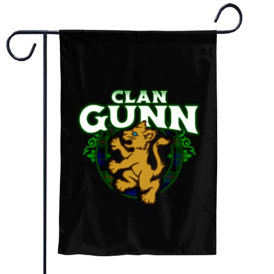 Clan Gunn Cute Baby Lion Rampant Kitten Garden Flags