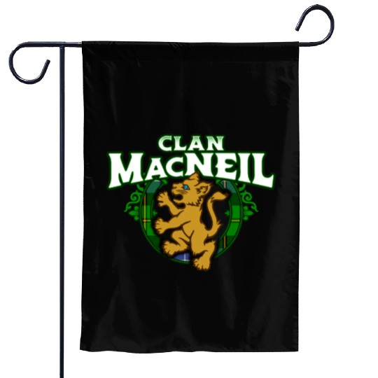 Clan MacNeil Cute Baby Lion Rampant Kitten Garden Flags