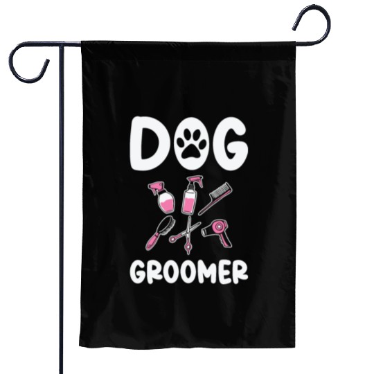 Dog Groomer Canine Grooming Hygiene Garden Flags