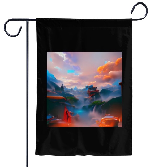 A Timeless World in a Distant Solar System Bright Garden Flags