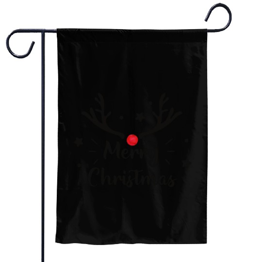 Merry Christmas Reindeer Garden Flags