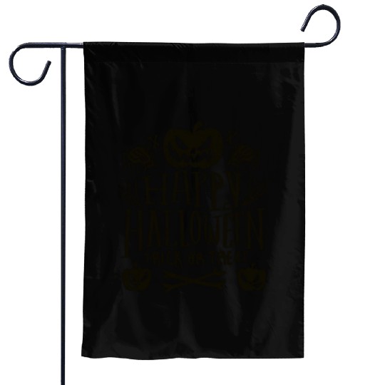 Happy Halloween Pumpkin Trick or Treat Spider Garden Flags