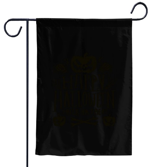 Happy Halloween Pumpkin Trick or Treat Spider Garden Flags