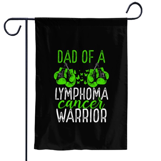 Dad Lymphoma Cancer Awareness Fathers Day Papa Garden Flags