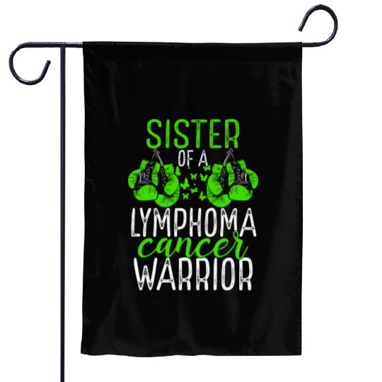 Sister Lymphoma Cancer Awareness Sibling Twin Garden Flags