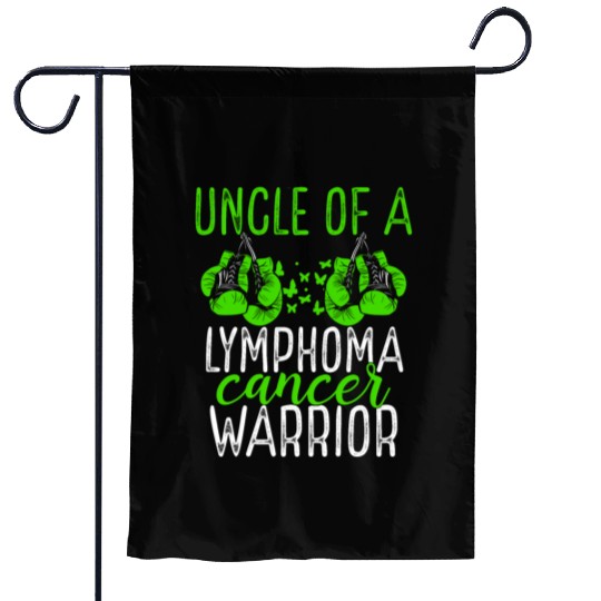 Uncle Lymphoma Cancer Awareness Niece Nephew Garden Flags